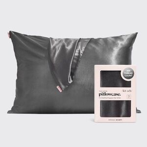 1 Kitsch Satin Pillowcase - Sleek Gray